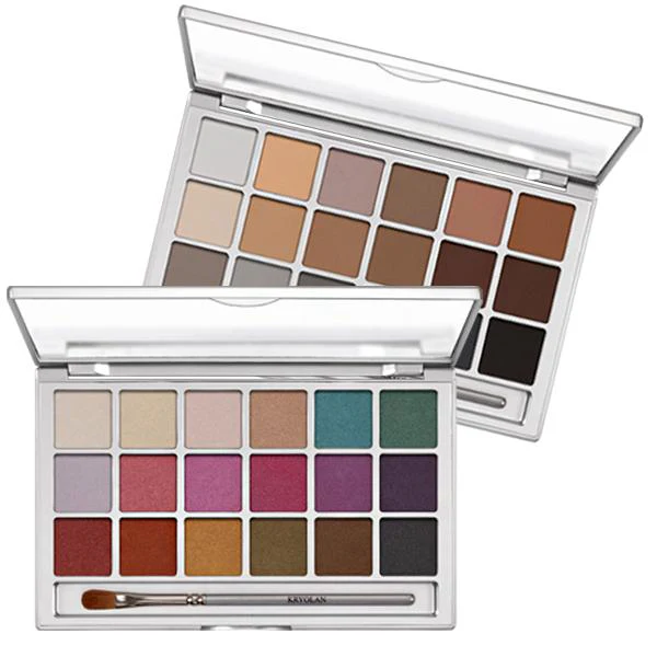 Kryolan Professional Make-Up Eye Shadow Variety 18 Color Palettes