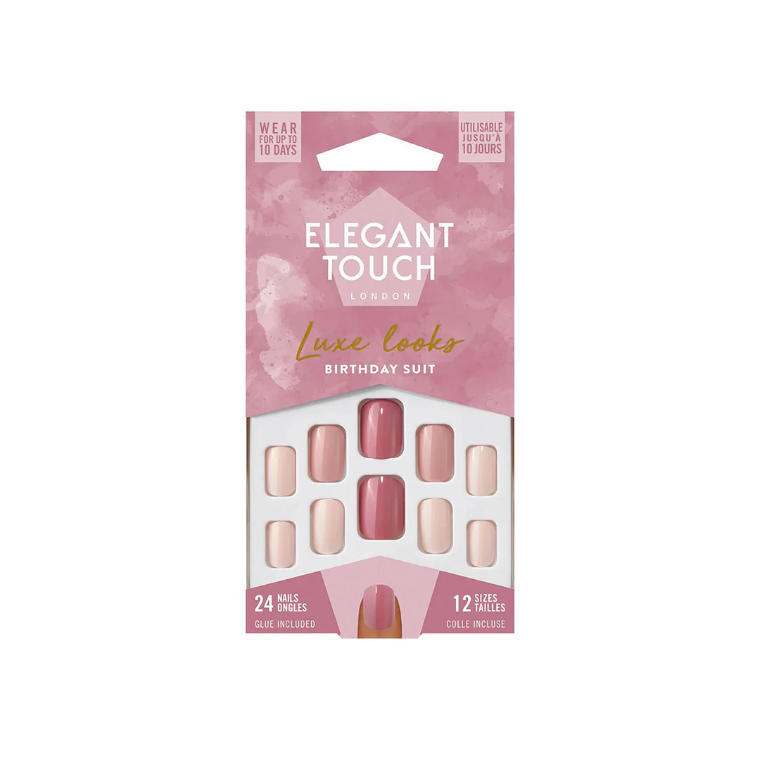 Elegant Touch Luxe Looks False Nails Birthday Suit – Beauty Outlet