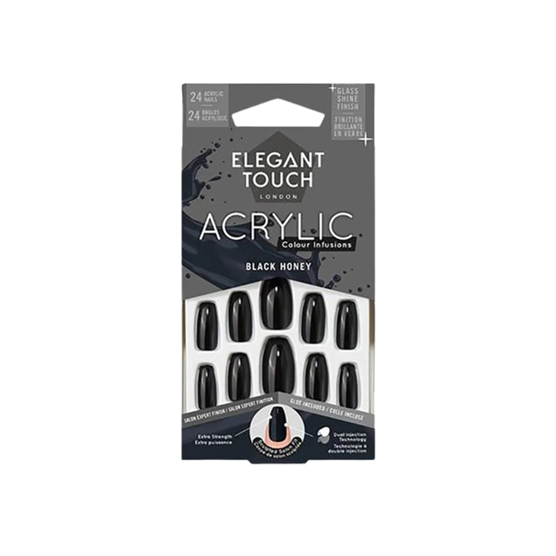 Elegant Touch False Nails Black Honey – Beauty Outlet