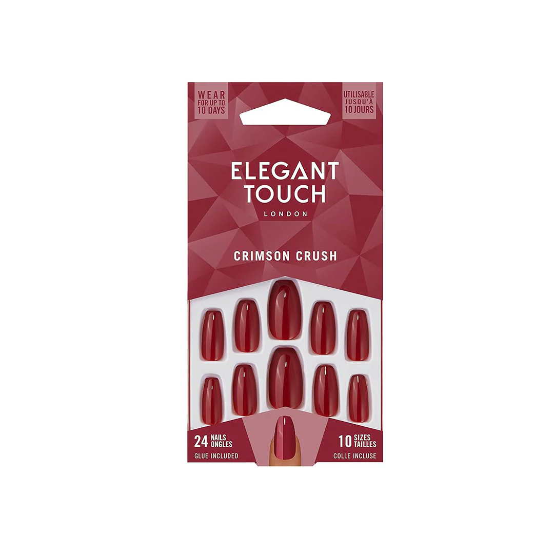 Elegant Touch False Nails Crimson Crush – Beauty Outlet