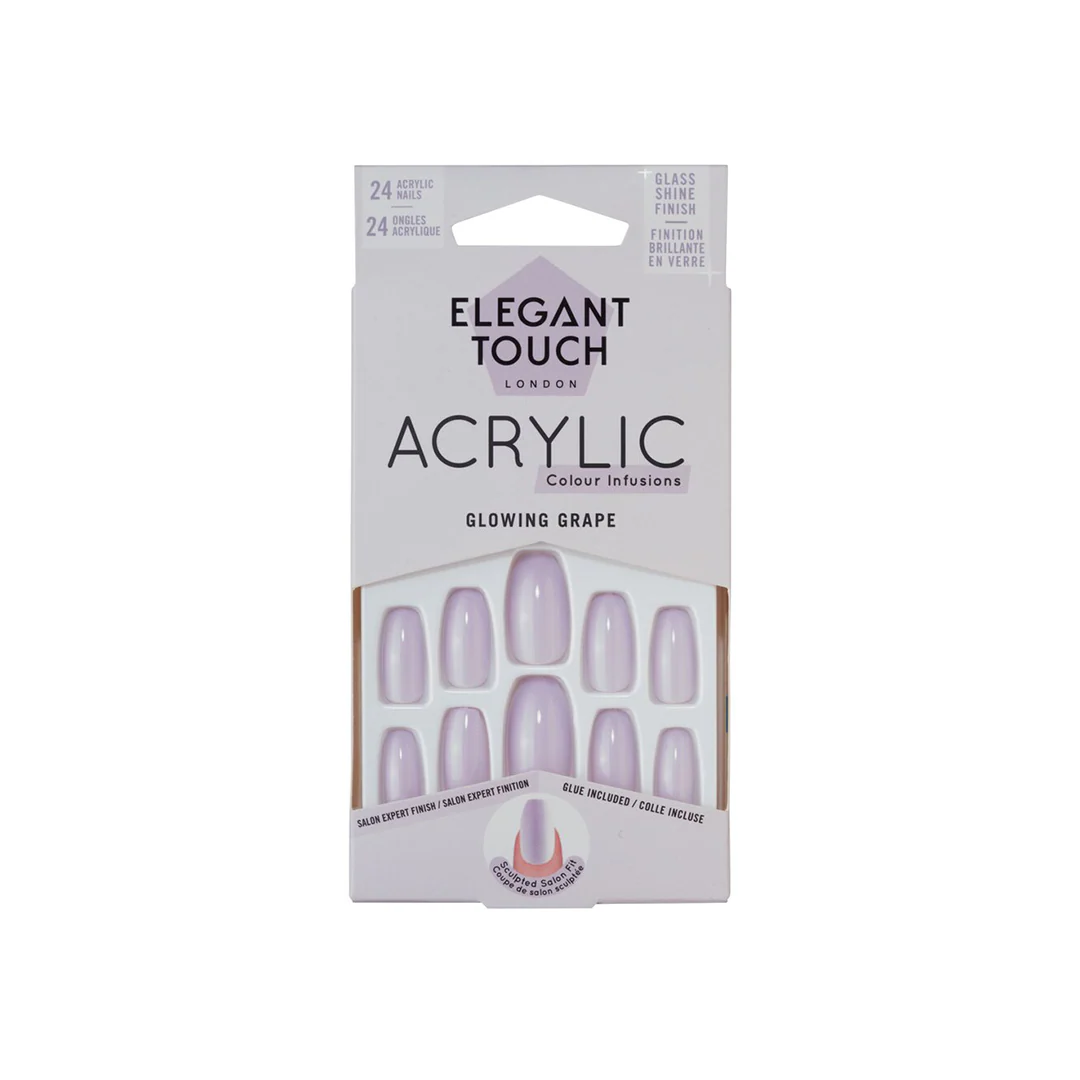 Elegant Touch False Nails Glowing Grape – Beauty Outlet