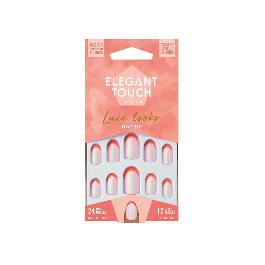 Elegant Touch Luxe Looks False Nails Hot Tip – Beauty Outlet