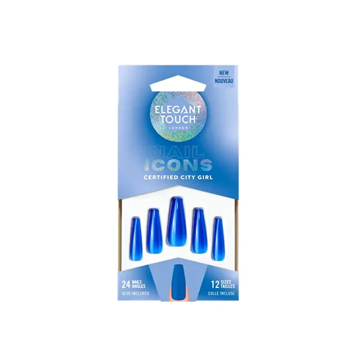 Elegant Touch False Nails Nail Icons Certified City Girl – Beauty Outlet