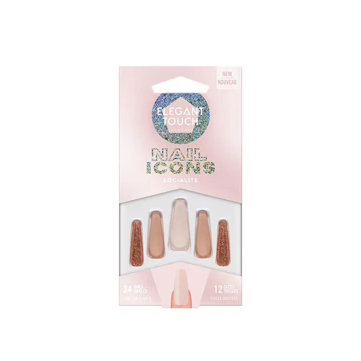 Elegant Touch False Nails Nail Icons Socialite – Beauty Outlet