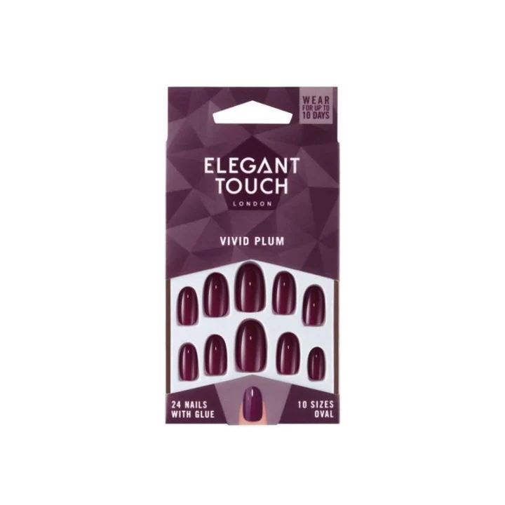 Elegant Touch False Nails Vivid Plum – Beauty Outlet