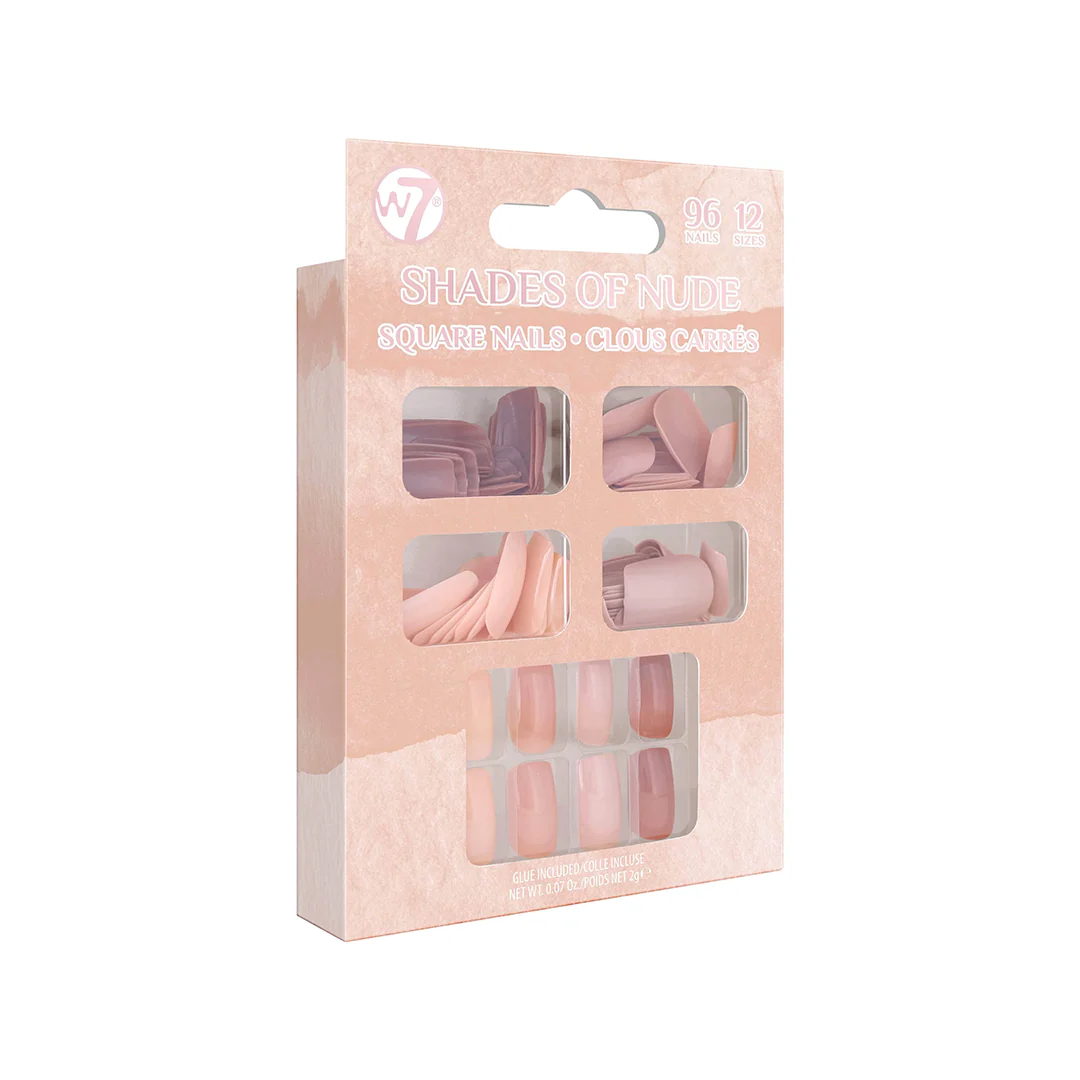 W7 Glamorous Nails Shades Of Nude x 96 Nails – Beauty Outlet