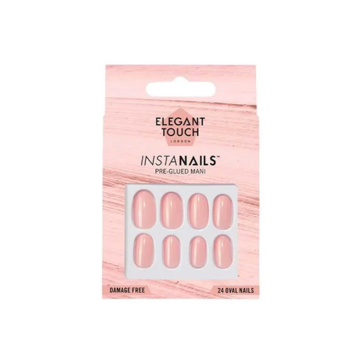 Elegant Touch Pre Glued False Nails Insta Nails Blush Crush – Beauty Outlet