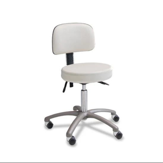 Gharieni Round Chair with Chrome Base, White