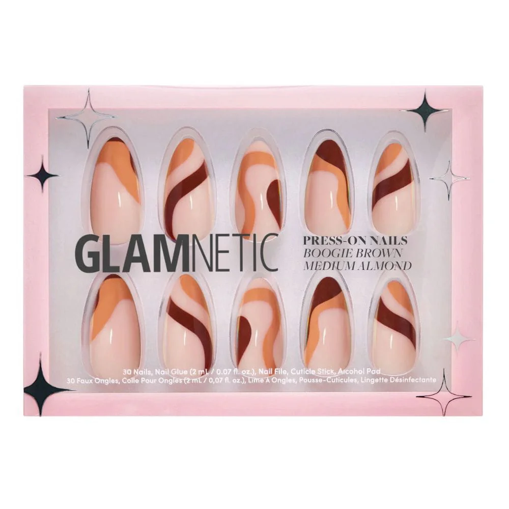 Glamnetic Press-On Nails Boogie Brown