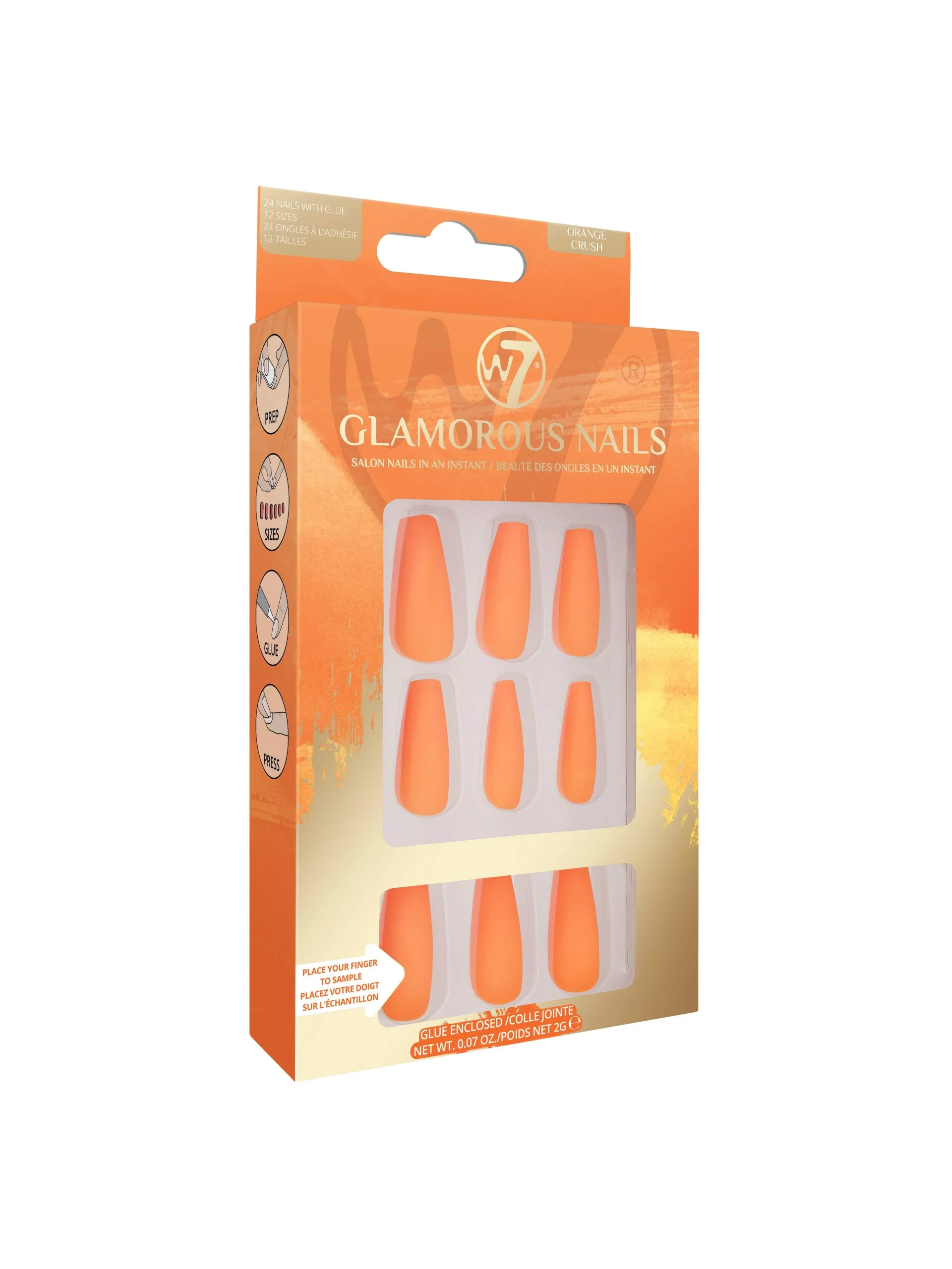 W7 Glamorous Nails Orange Crush – Beauty Outlet