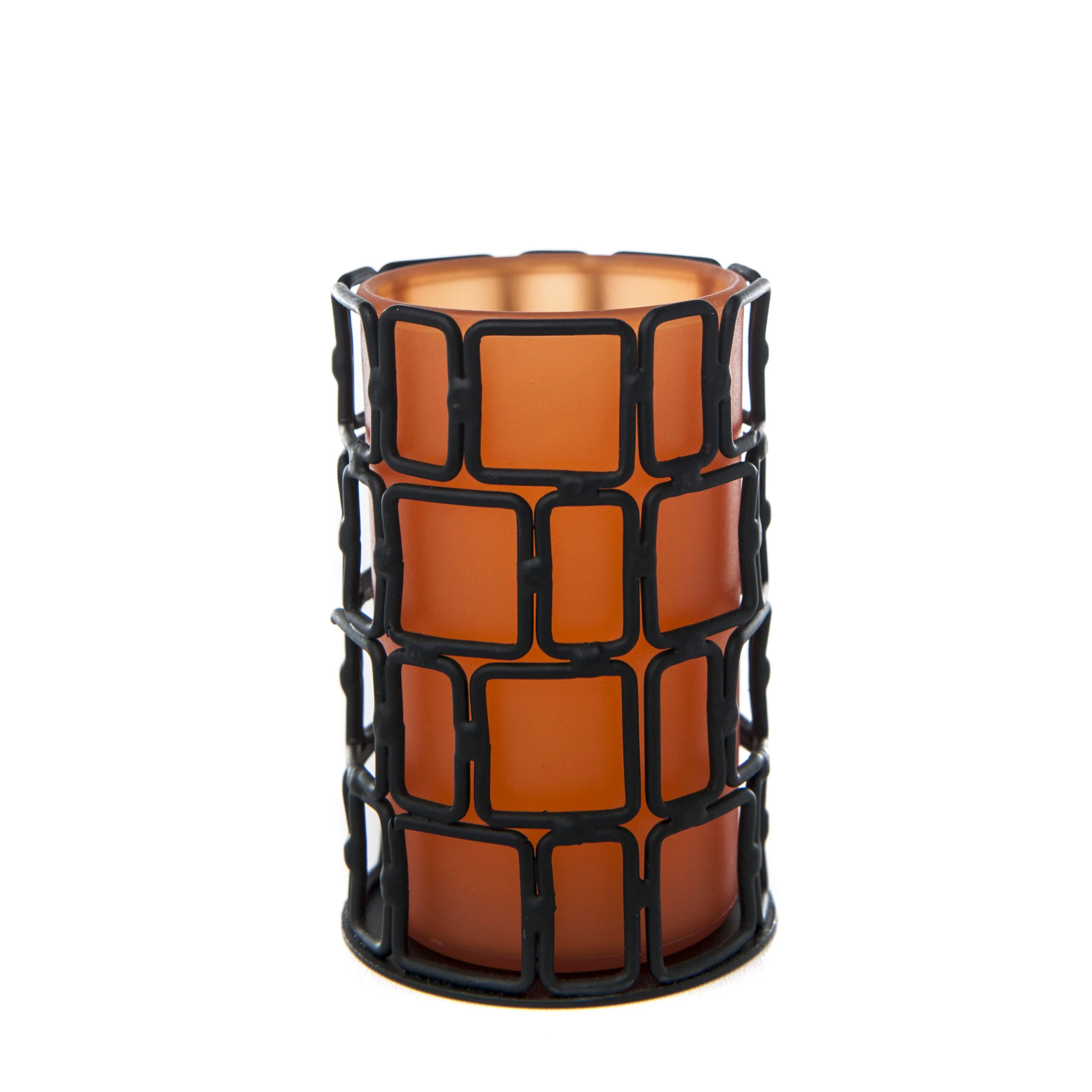 Small Grid Iron Candle Holders, 6 ct