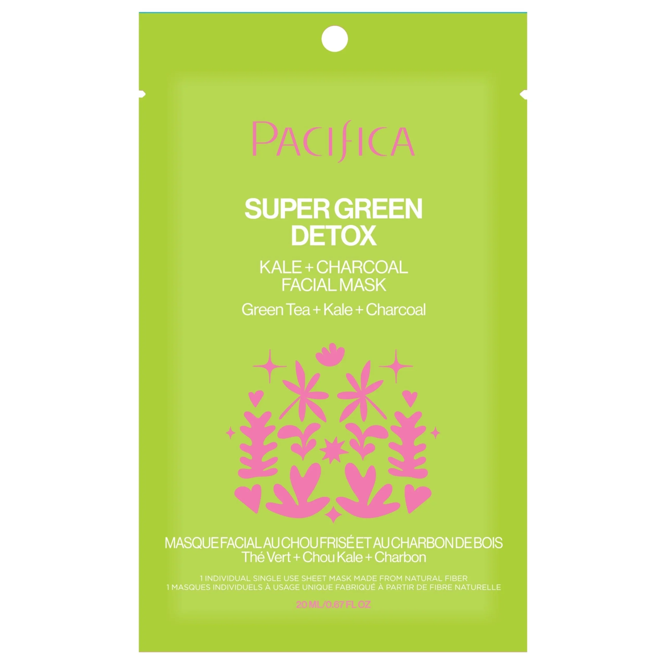 Super Green Detox Kale & Charcoal Detox Facial Mask