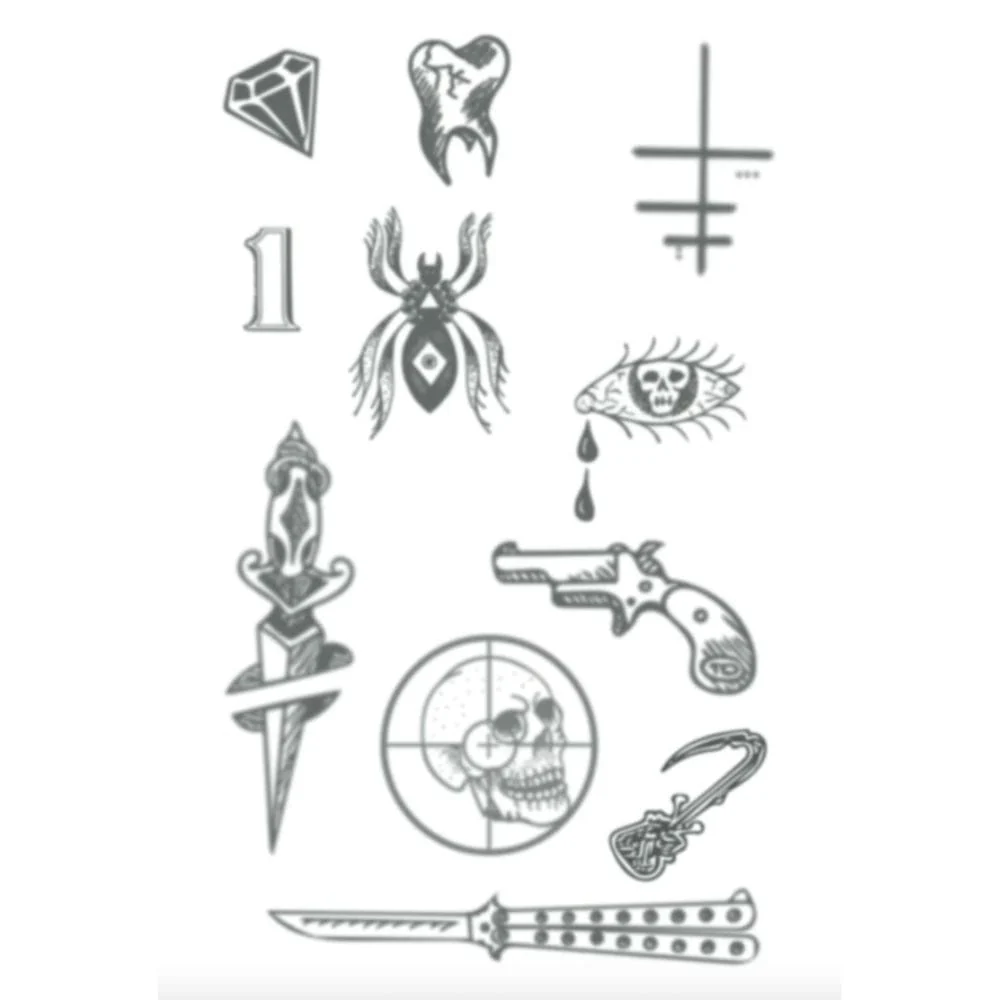 Hook Up Tattoos Face Gems 2