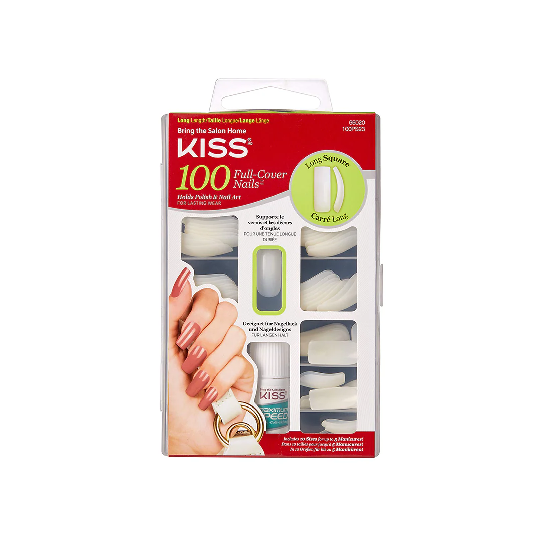 Kiss 100 Long Square Nails 66020 – Beauty Outlet