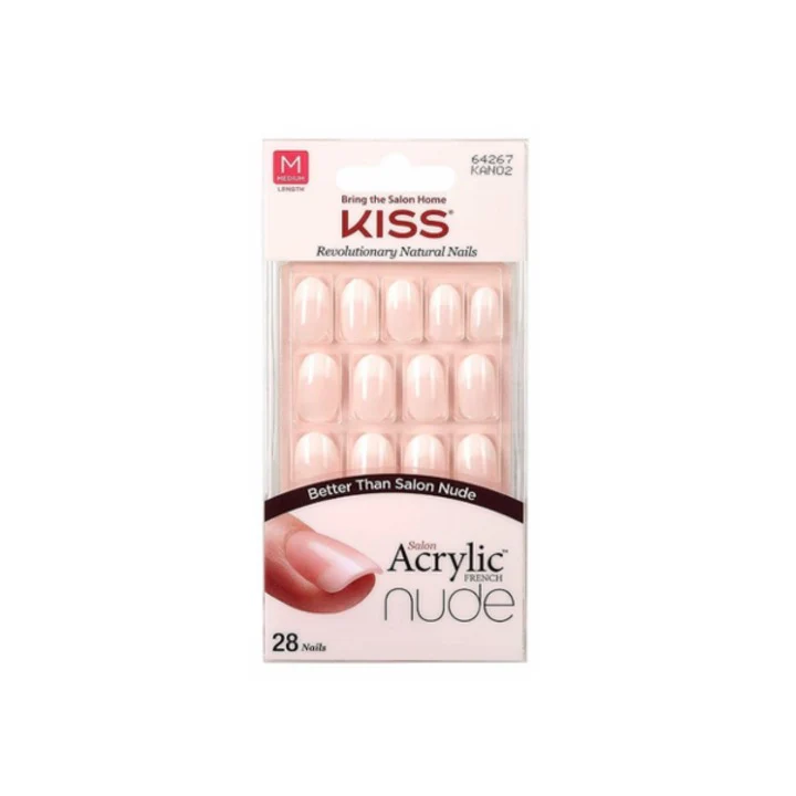 Kiss Acrylic French Nude Nails 64267 KAN02 – Beauty Outlet