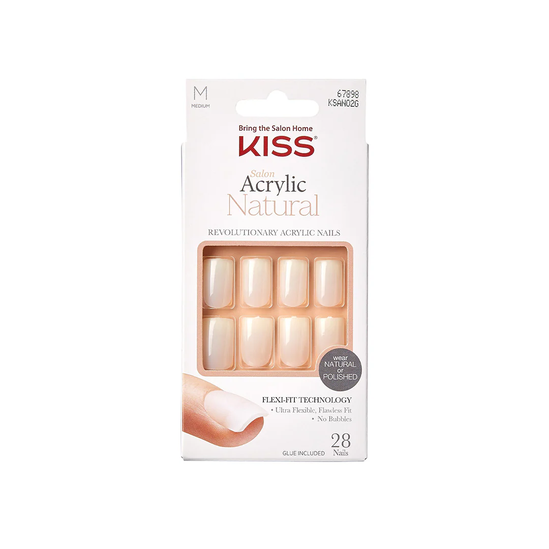 Kiss Acrylic Natural 28 Medium Nails 67898 – Beauty Outlet