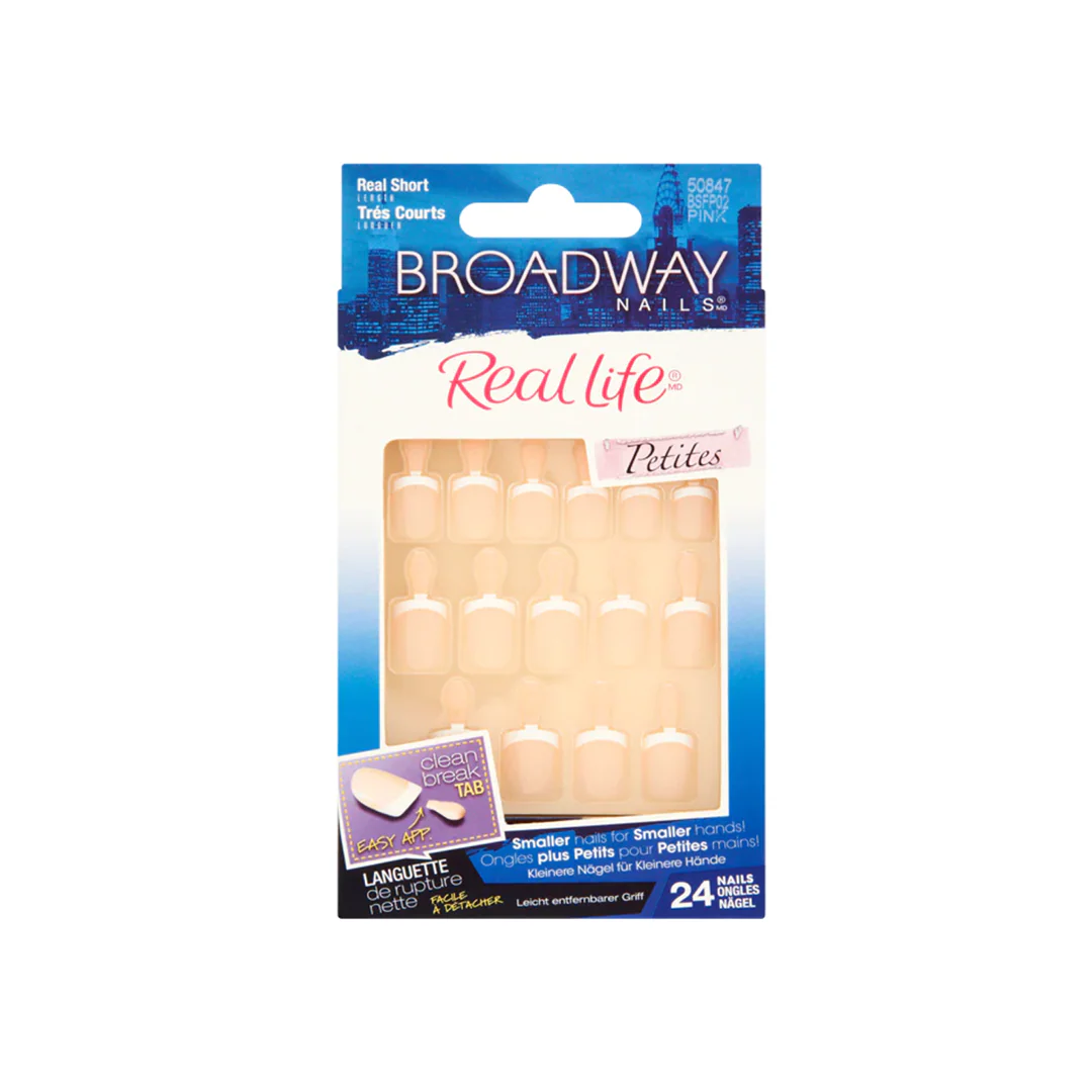 Kiss Broadway Real Life 24 Real Short Nails Pink 50847 BSFP02 – Beauty Outlet