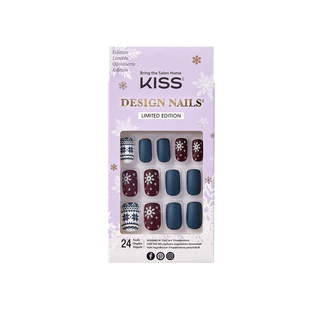 Kiss Design 24 Nails 82702 Snowflake KDN03X – Beauty Outlet