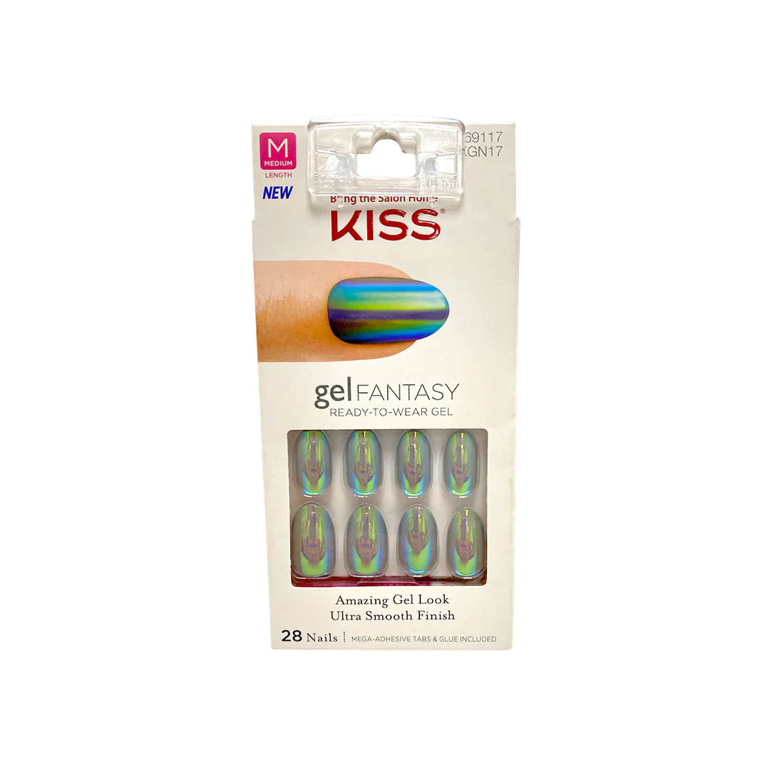 Kiss Gel Fantasy 28 Medium Nails 69117 Metallic Grey KGN17 – Beauty Outlet