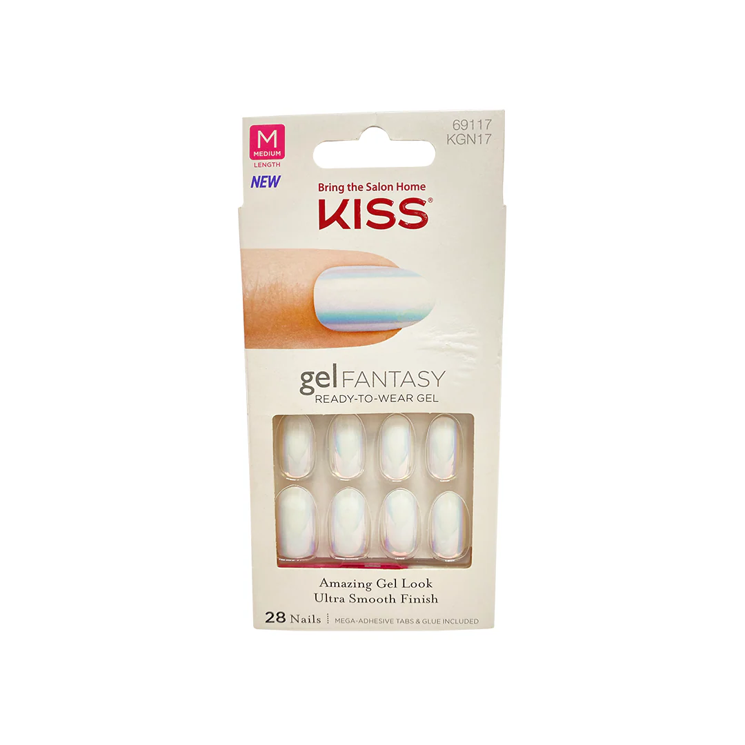Kiss Gel Fantasy 28 Medium Nails 69117 Metallic Silver KGN17 – Beauty Outlet
