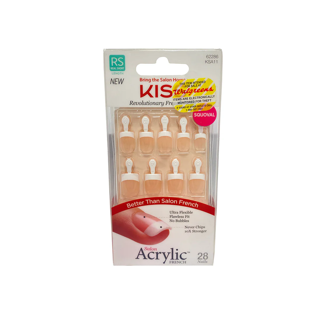 Kiss Salon Acrylic Real Short 28 Nails 62286 KSA11 – Beauty Outlet