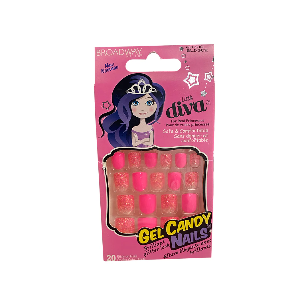 Broadway Little Diva 20 Nails 60700 Coral Glitter – Beauty Outlet