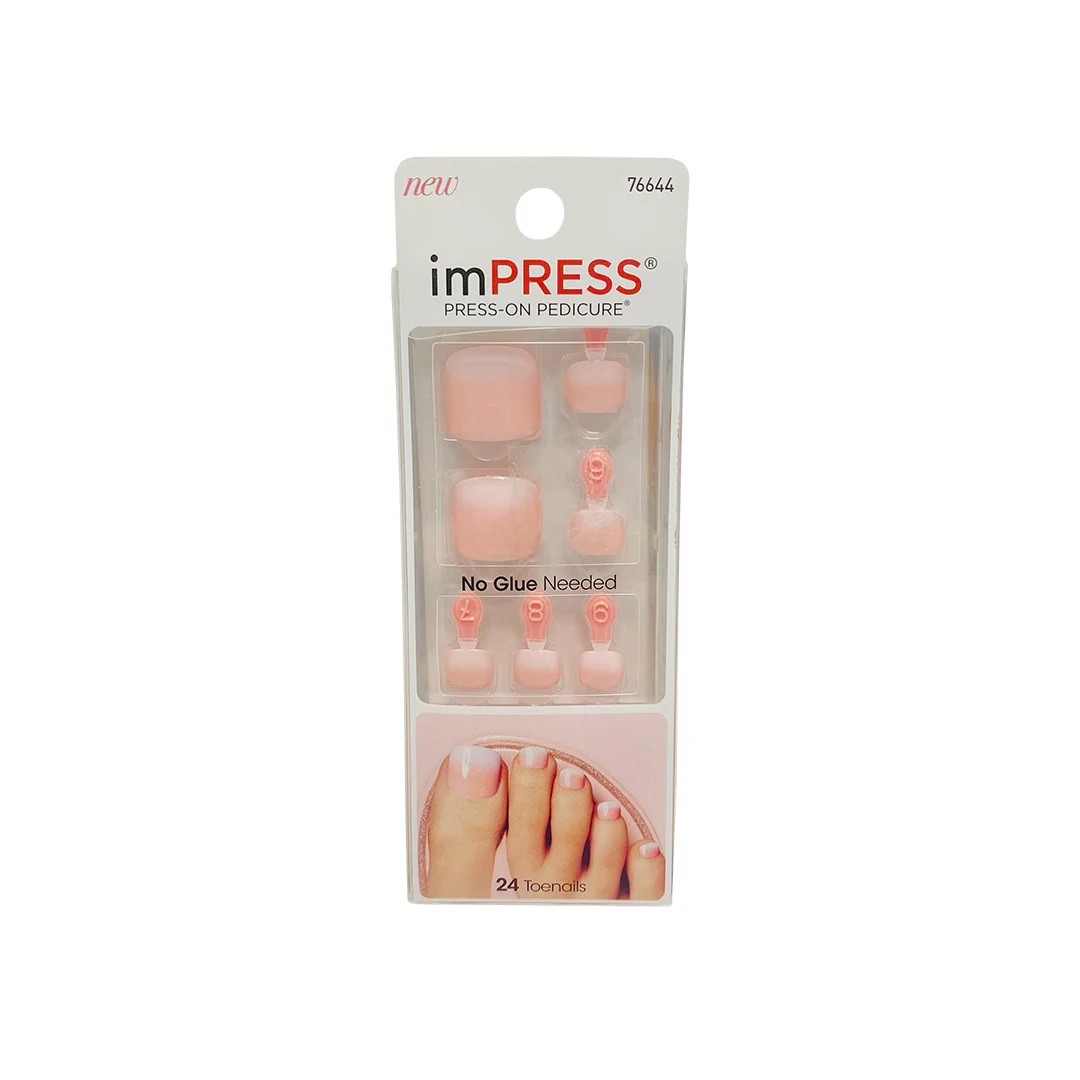 Kiss Impress 24 Toenails High Tide Pink 76644 – Beauty Outlet