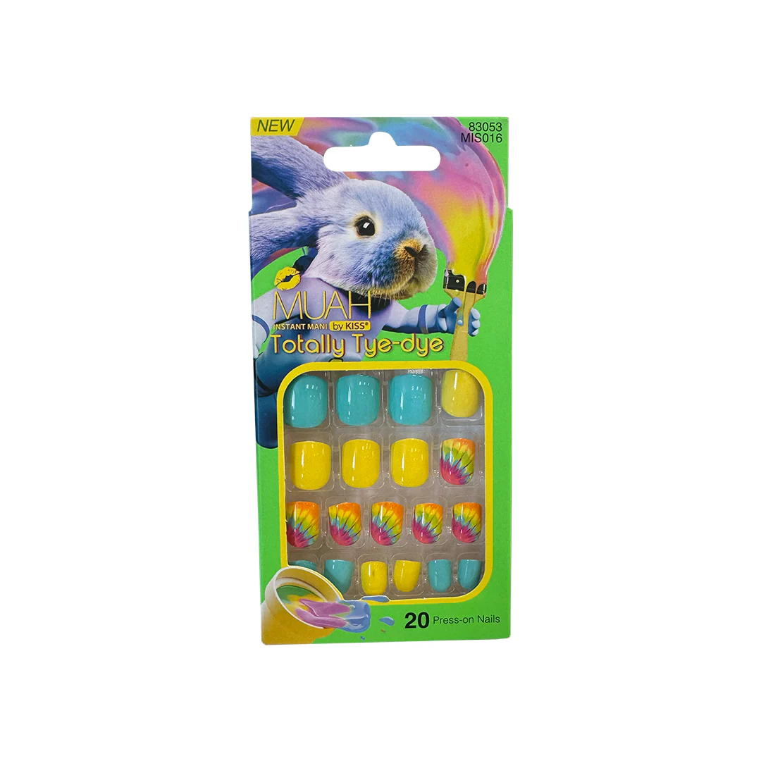 Kiss Muah Totally Tye-Dye 20 False Nails 83053 – Beauty Outlet