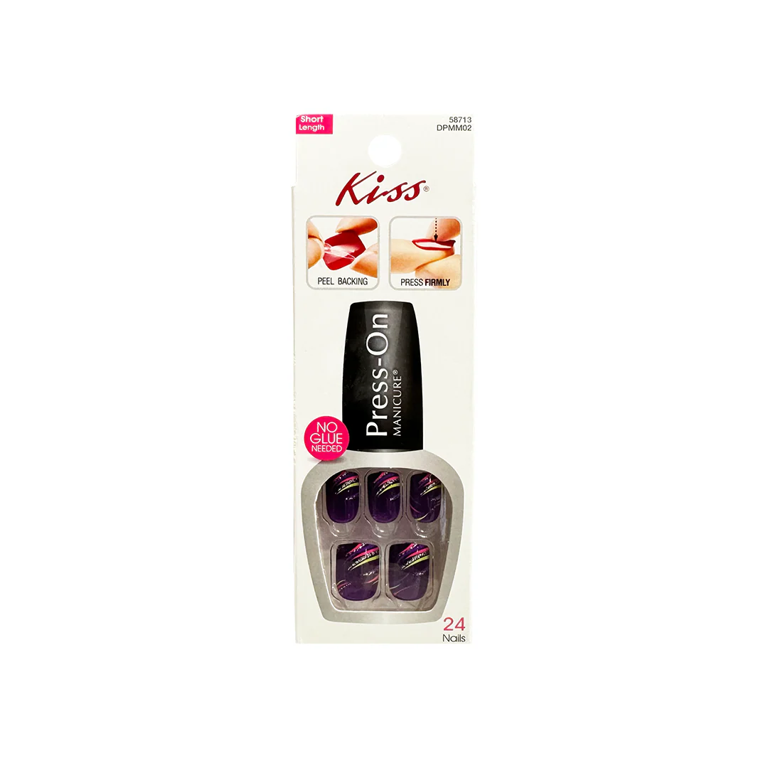 Kiss Press On Manicure 24 Short Length Nails 58713 DPMM02 – Beauty Outlet