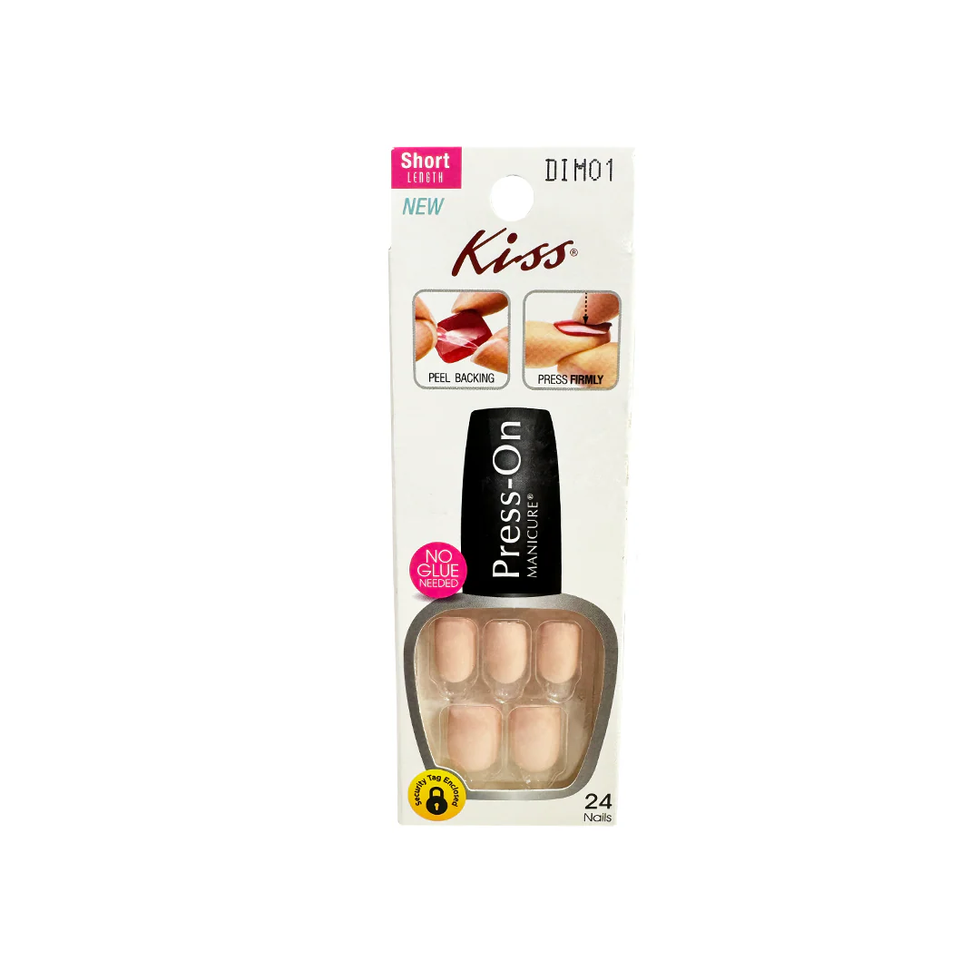 Kiss Press On Manicure Short 24 Nails DIM01 – Beauty Outlet