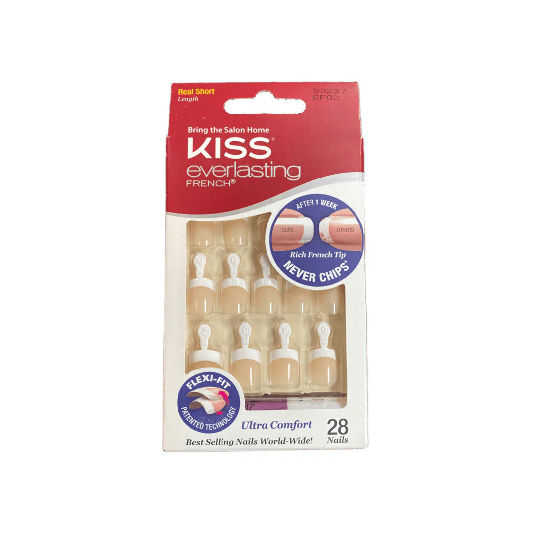 Kiss Real Short Everlasting French Nails 53237 – Beauty Outlet