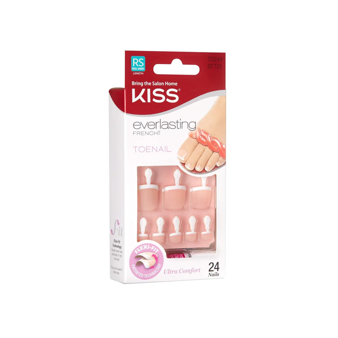Kiss Real Short Everlasting French Toenails 53244 EFT01 – Beauty Outlet