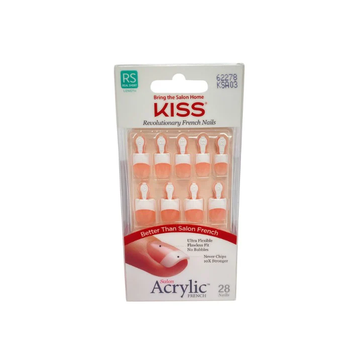 Kiss Revolutionary 28 Real Short French Nails 62278 – Beauty Outlet