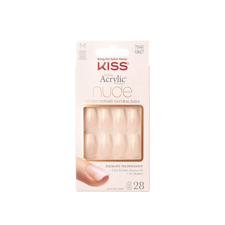 Kiss Salon Acrylic French Nude Nails 79945 – Beauty Outlet