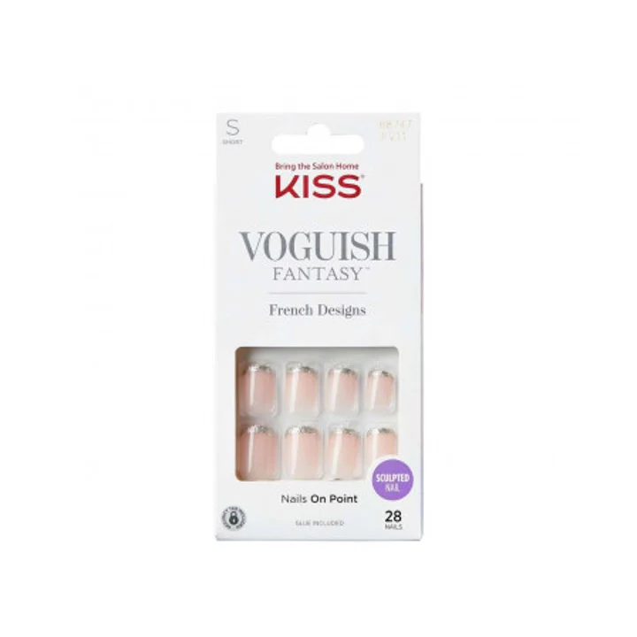 Kiss Voguish Fantasy Nails 88747 FV11 (French Glitter) – Beauty Outlet