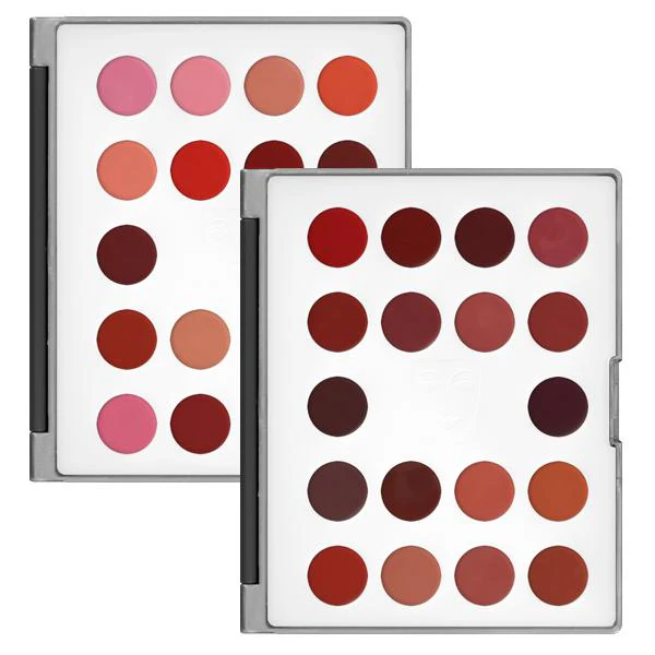 Kryolan Professional Make-Up Lip Rouge Mini-Palette 18 Colors
