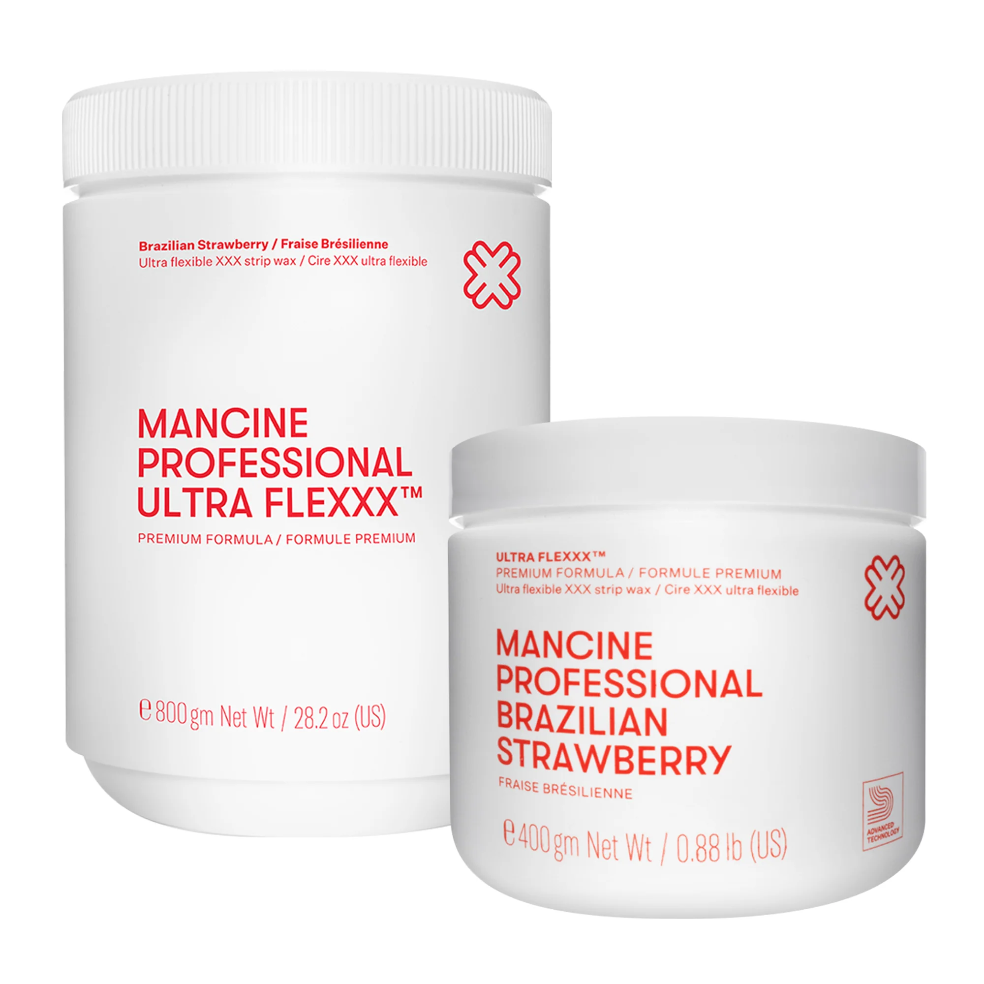Mancine Soft Wax, Ultra Flexxx Brazilian Strawberry