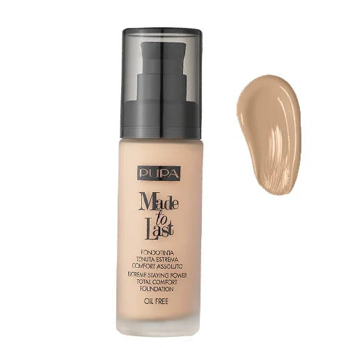 Pupa Made to Last Foundation- 020 Light Beige 30 ml / 1 fl oz