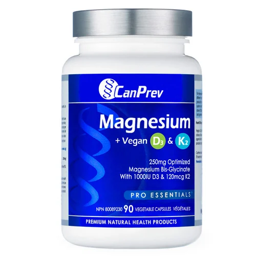 CanPrev Magnesium Bone + Vegan D3 And MK-7 K2 90 capsules 