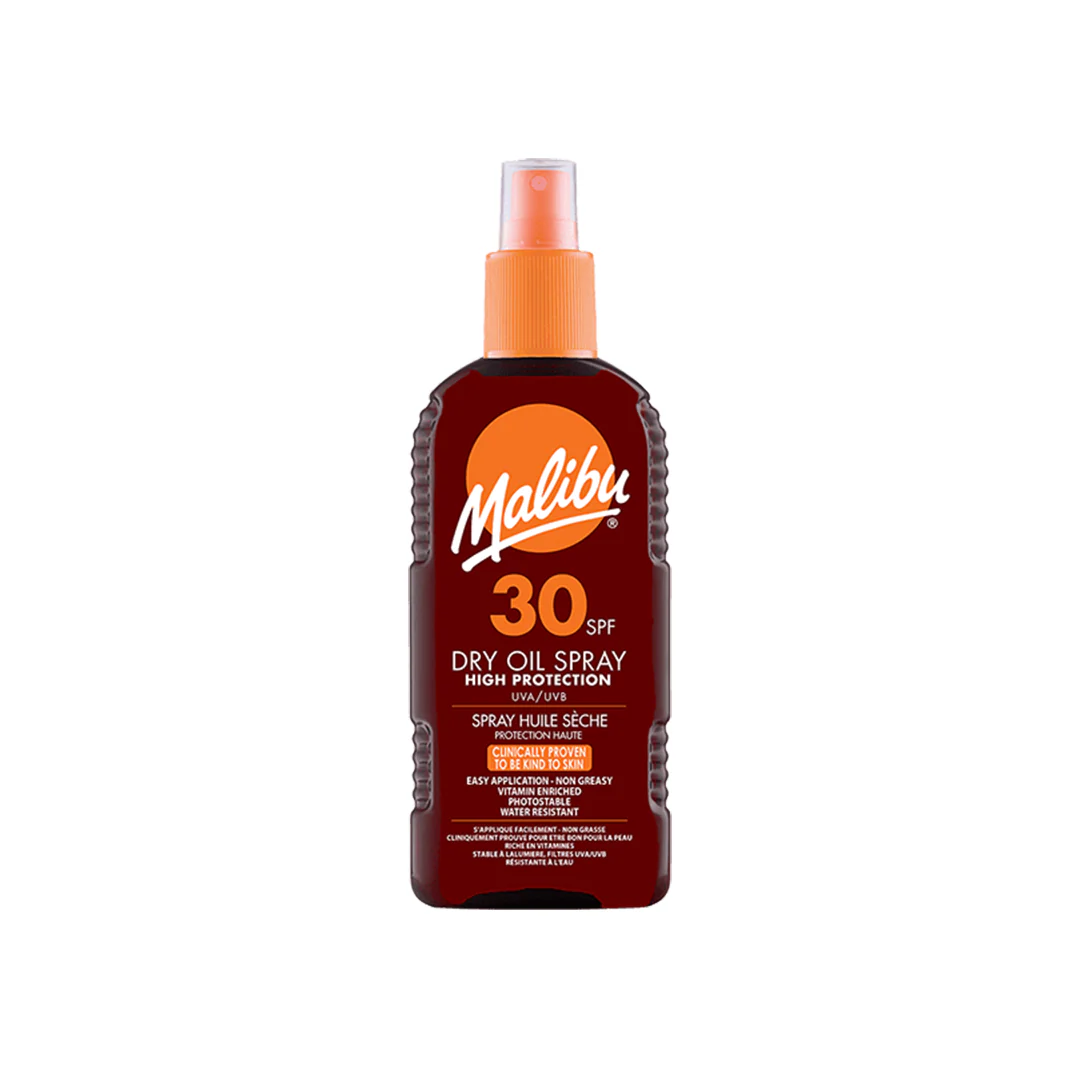 Malibu Sun Lotion Dry Oil Spray SPF 30 200ml – Beauty Outlet