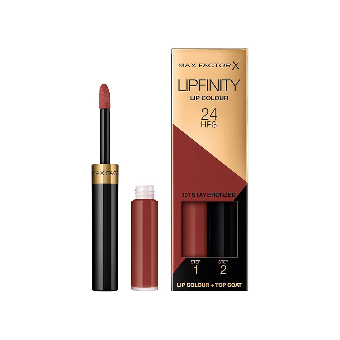 Max Factor Lipfinity Colour & Top Coat 191 Stay Bronzed – Beauty Outlet