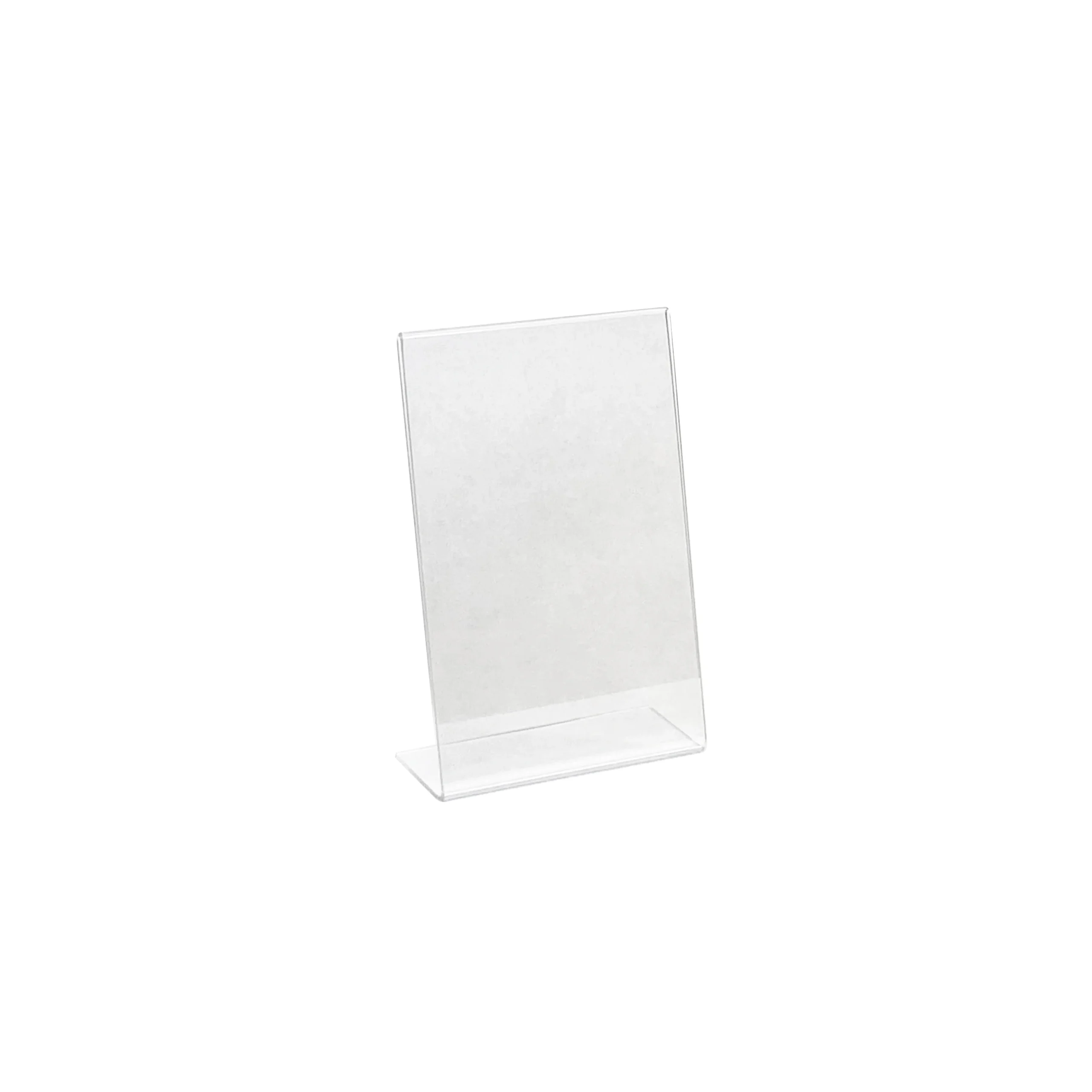 Slant Back Acrylic Sign Holder 4"x6", Portrait, 1 ct