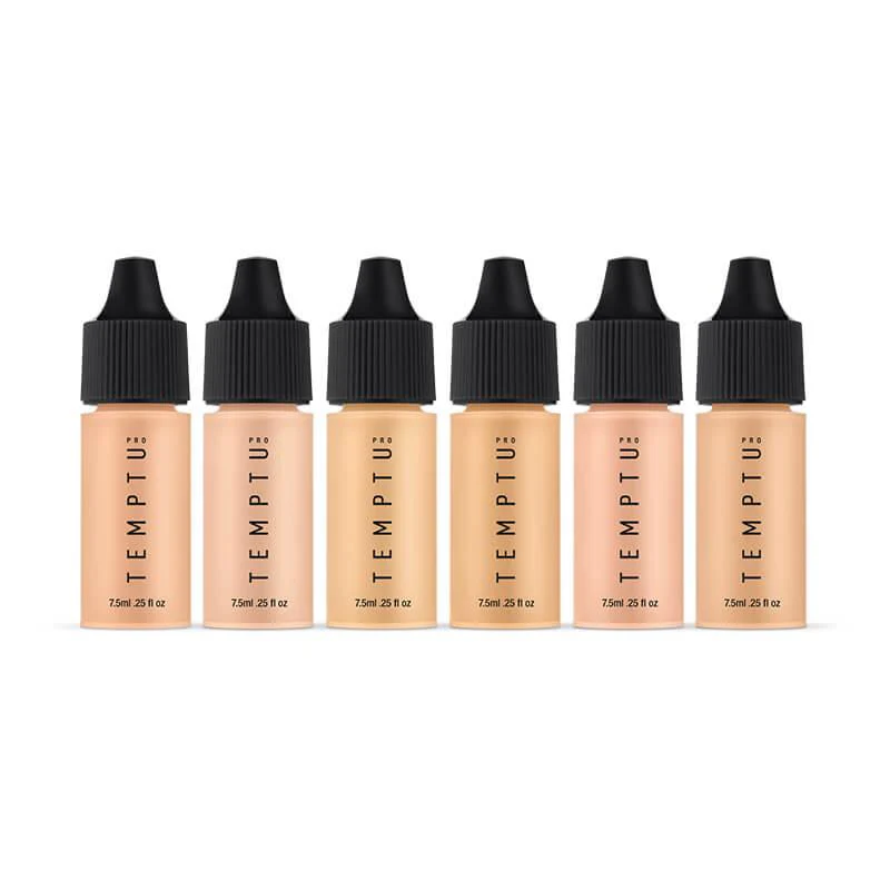 TEMPTU Perfect Canvas Hydra Lock Airbrush Foundation 6-pack Light/Medium