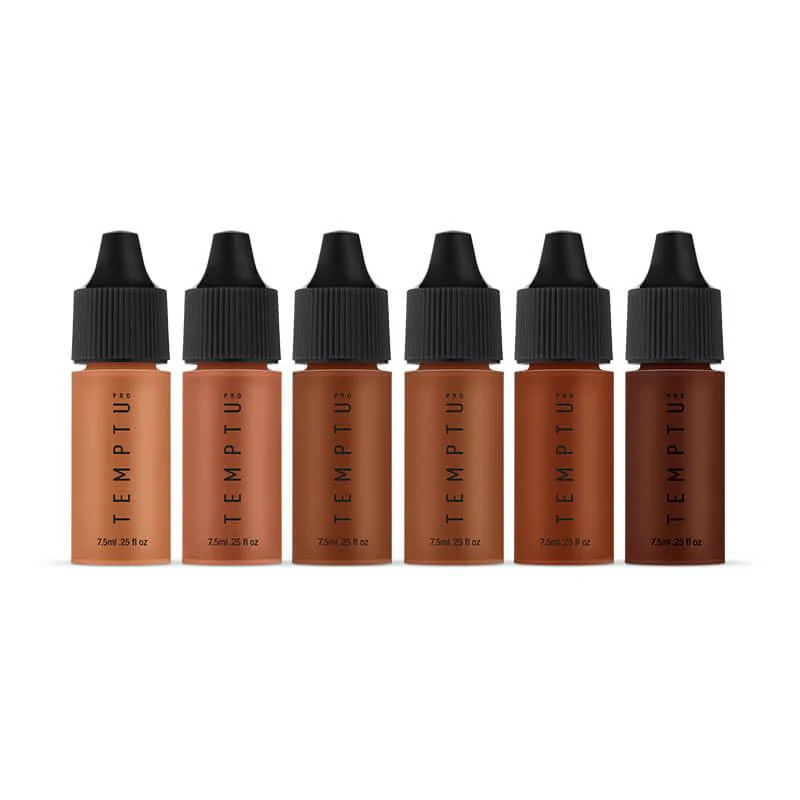 TEMPTU Perfect Canvas Hydra Lock Airbrush Foundation 6-pack Tan Deep
