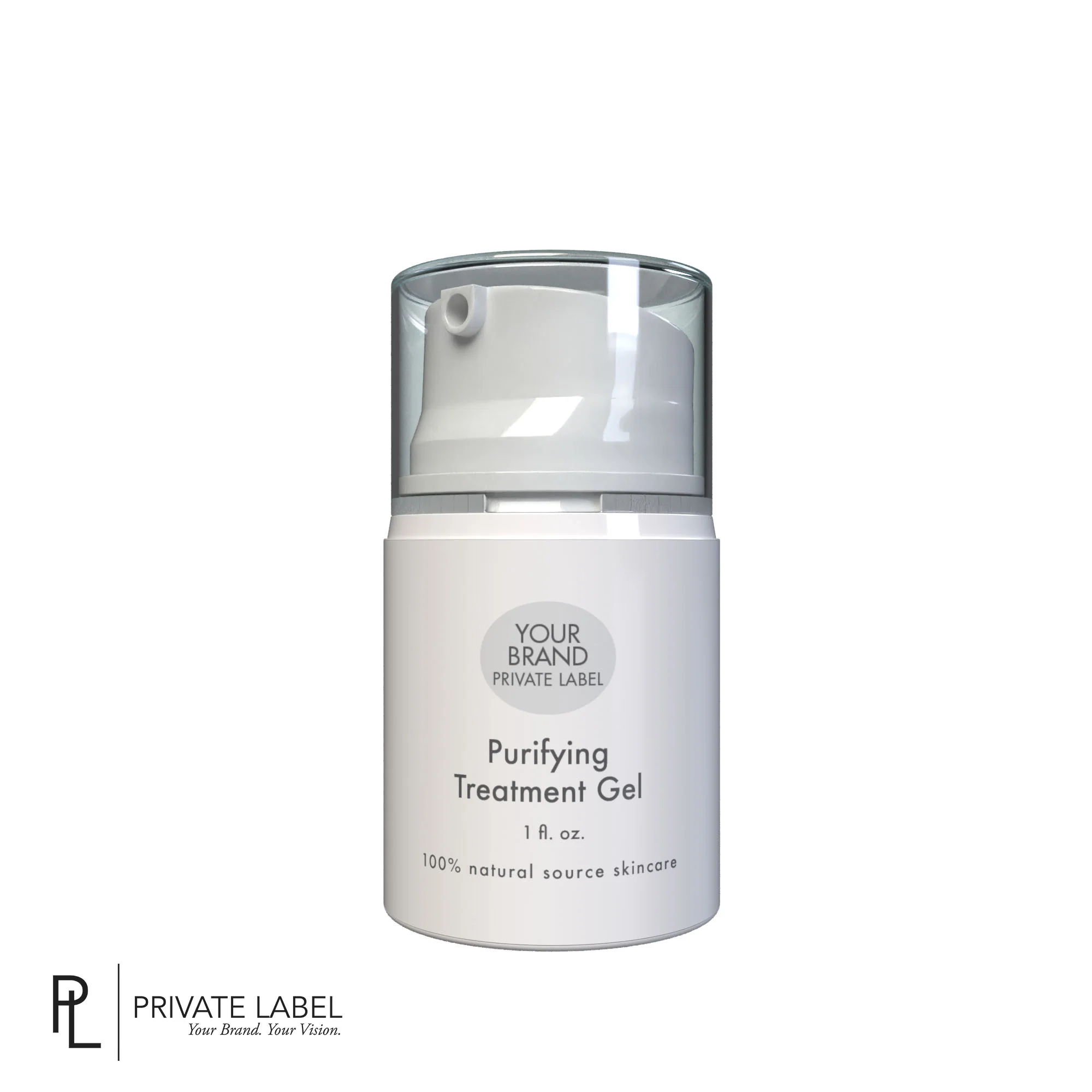 Private Label Purifying Treatment Gel, Retail 1 fl oz