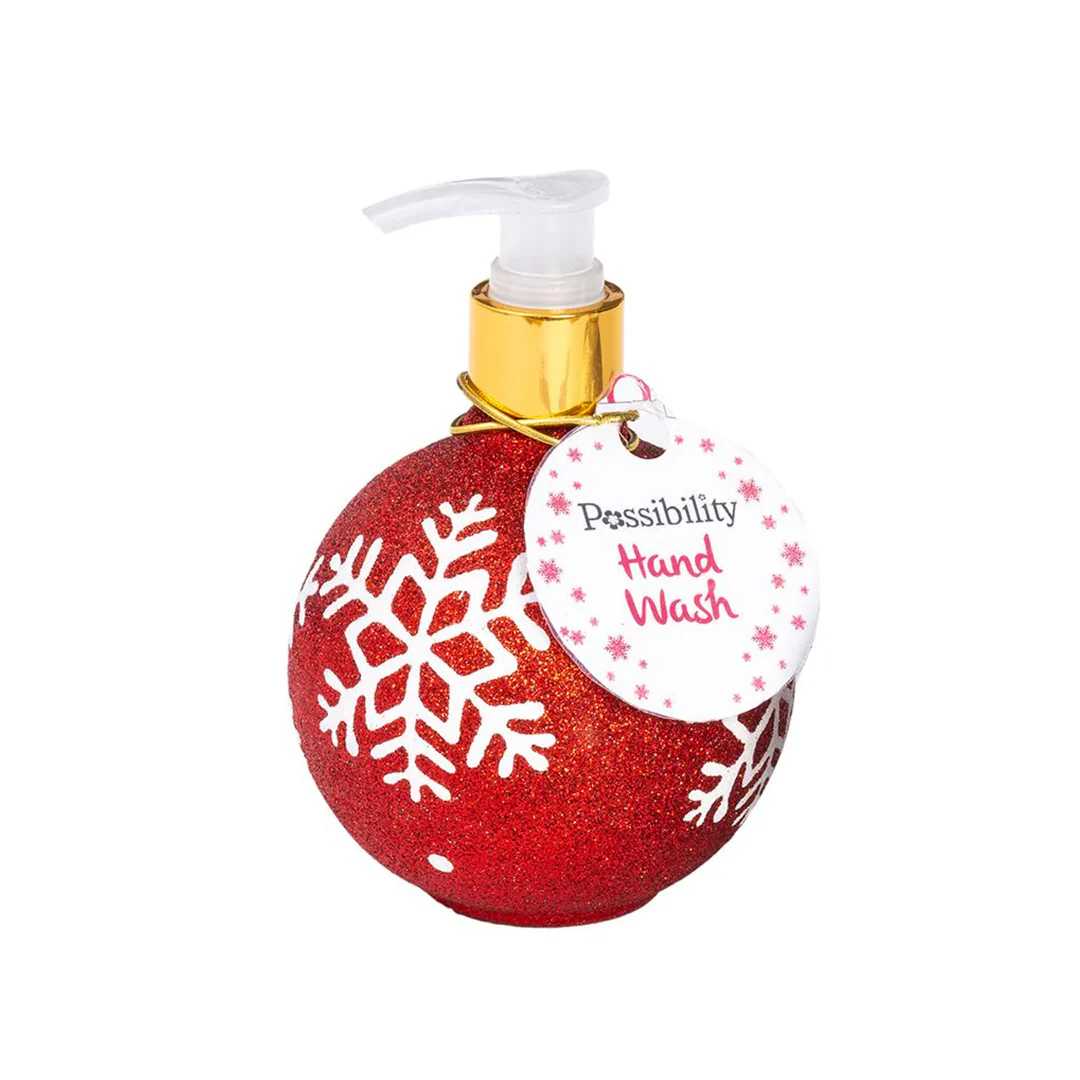 Possibility Glitter Snowflake Hand Wash Red – Beauty Outlet