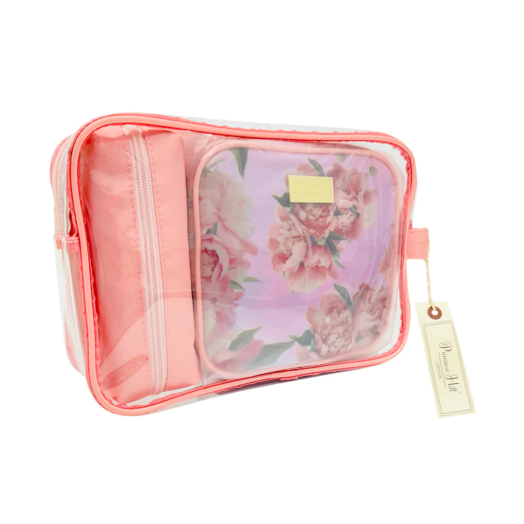 Primrose Hill Floral 3 Piece Cosmetic Bag Set – Beauty Outlet