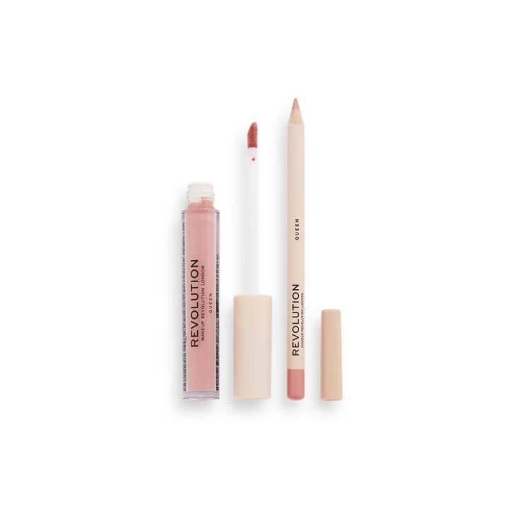 Revolution Lip Contour Kit Ultra Matte Finish Liquid Lipstick & Lip Li – Beauty Outlet