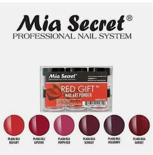 Red Gift Acrylic Powder 6pcs Collecction