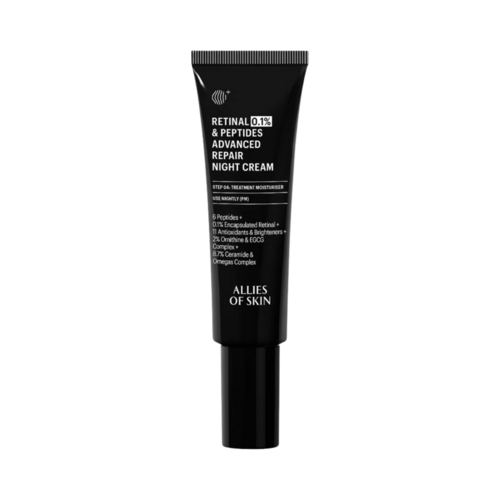 Allies of Skin Retinal 0.1% and Peptides Advanced Repair Night Cream 50 ml / 1.69 fl oz 